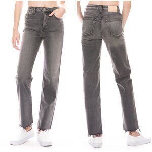 Trave Blake Touch of Gray Straight Leg Raw Hem Jeans Size 27